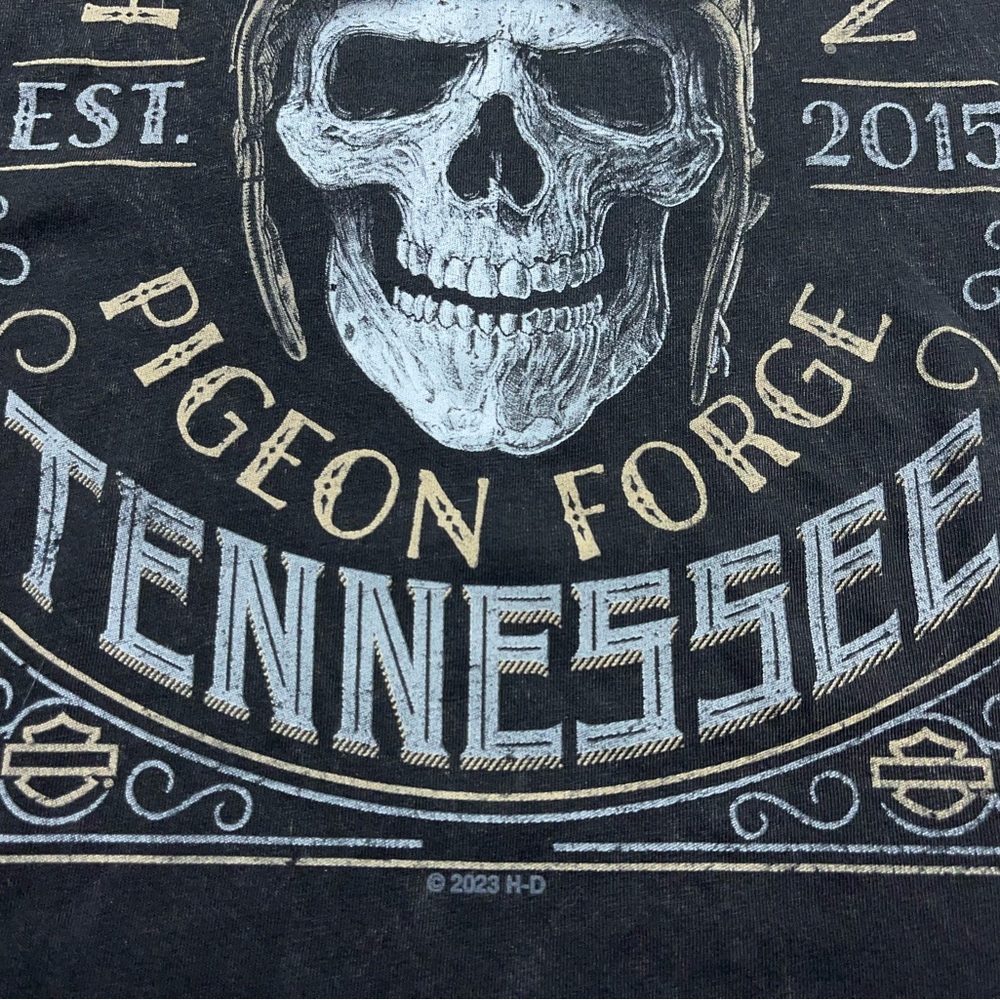 Harley Davidson Rocky Top Tank Top Mens Large Pigeon Forge Tennessee Black - Picture 9 of 16